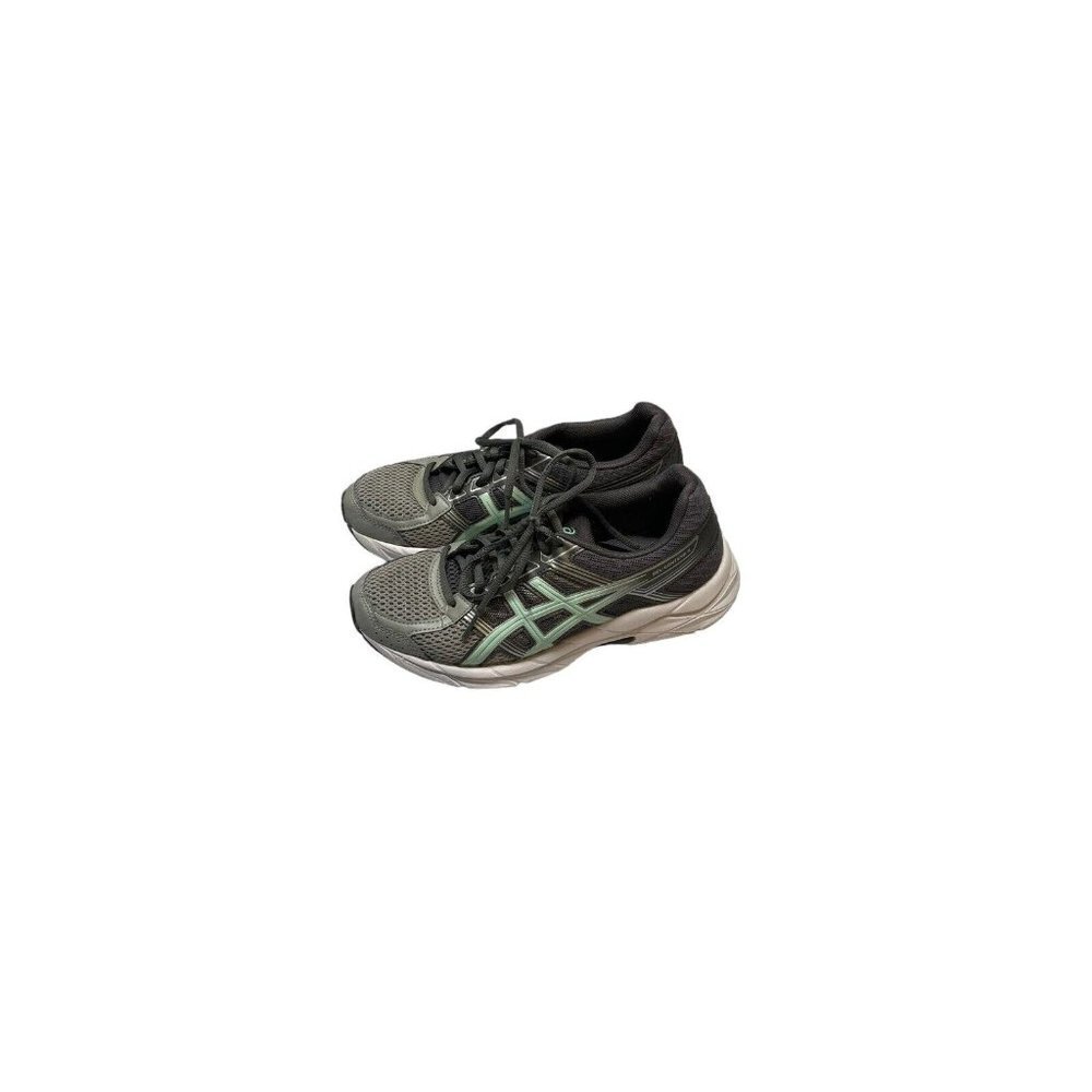 Women's size 7 Asics Athletic  Shoes Grey Glacier Silver Teal